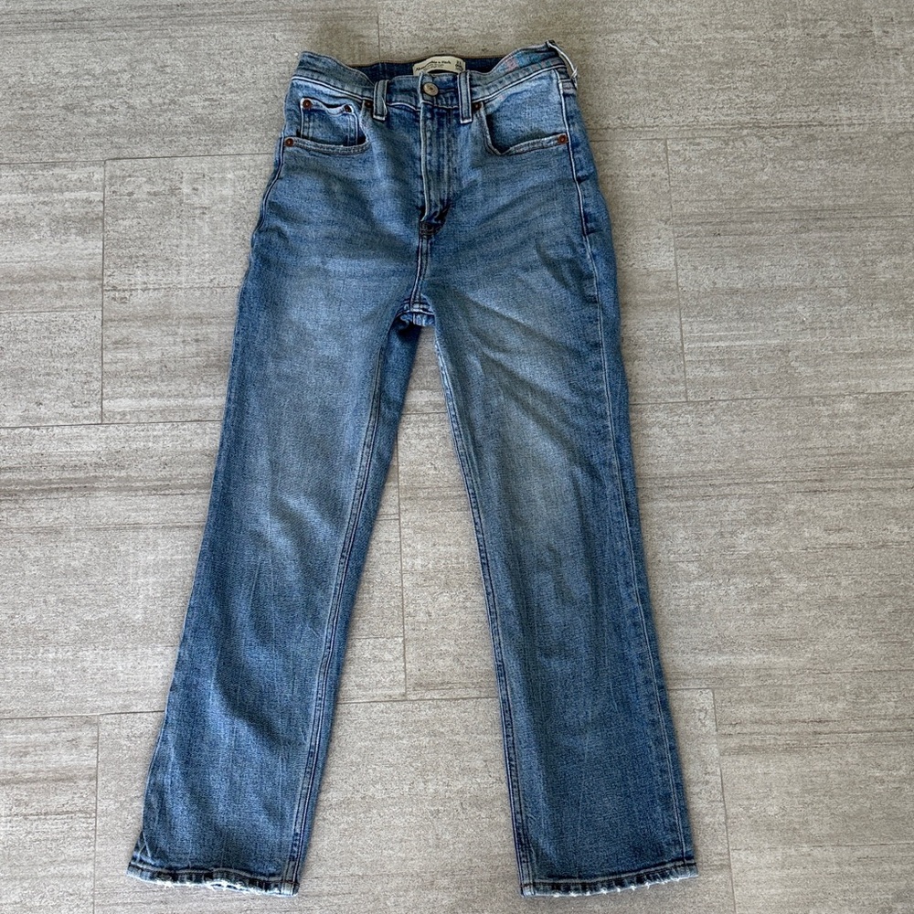 Abercrombie and Fitch Ankle Straight Ultra High Rise size 23 | streetwear